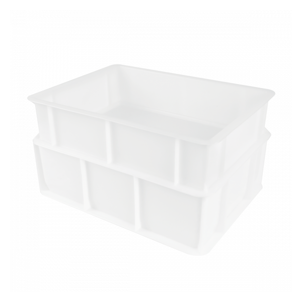 Caisse pleine 400 x 300 x 100 mm 9 L - blanc