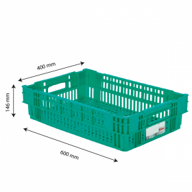 Caisse liaison froide HACCP 27 L - vert