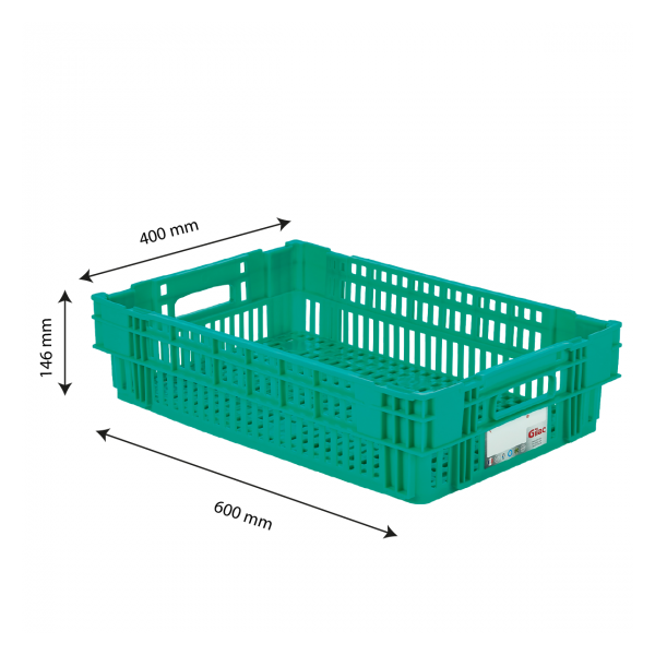 Caisse liaison froide HACCP 27 L - vert