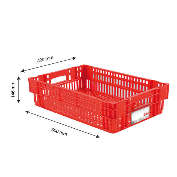 Caisse liaison froide HACCP 27 L - rouge