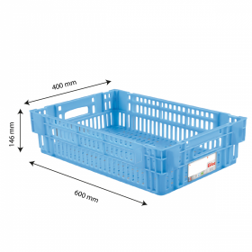 Caisse liaison froide HACCP 27 L - bleu