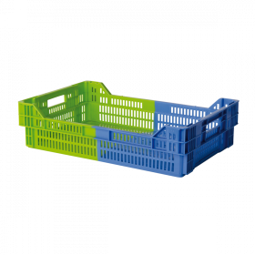 Caisse liaison froide bicolore 27 L - bleu/vert