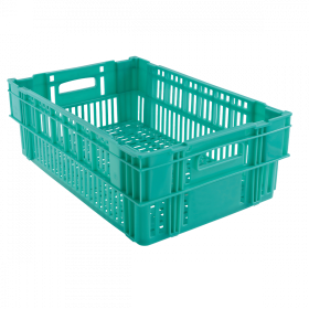 Caisse ajourée empilable 600x400 37 L - vert