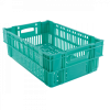 Caisse ajourée empilable 600x400 37 L - vert
