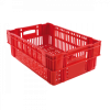Caisse ajourée empilable 600x400 37 L - rouge