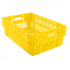 Caisse ajourée empilable 600x400 37 L - jaune