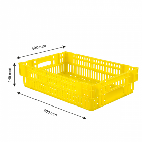 Caisse liaison froide 27 L - jaune