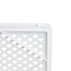 Caisse finement ajourée échancrée avec poignées 600 x 400 x 90 mm - 18 L - blanc