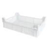 Caisse finement ajourée échancrée avec poignées 600 x 400 x 175 mm - 32 L - blanc