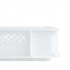 Caisse finement ajourée 600 x 400 x 70 mm 12 L - blanc