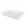 Caisse finement ajourée 600 x 400 x 100 mm 18 L - blanc