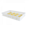 Caisse finement ajourée 600 x 400 x 100 mm 18 L - blanc