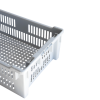 Caisse ajourée empilable emboîtable 600 x 400 x 200 mm - 30 L - gris