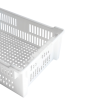 Caisse ajourée empilable emboîtable 600 x 400 x 200 mm - 30 L - blanc
