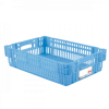Caisse ajourée empilable emboitable 600 x 400 x 146 mm HACCP - 27 L - bleu