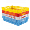 Caisse ajourée empilable emboitable 600 x 400 x 146 mm - 27 L - rouge