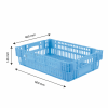 Caisse ajourée empilable emboitable 600 x 400 x 146 mm - 27 L - bleu