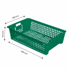 Caisse ajourée empilable emboîtable 600 x 380 x 155 mm 28 L - vert
