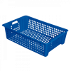 Caisse ajourée empilable emboîtable 600 x 380 x 155 mm 28 L - bleu