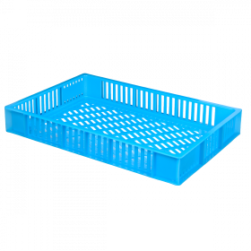 Caisse ajourée 600 x 400 x 90 mm 15 L - bleu