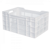 Caisse ajourée 600 x 400 x 300 mm 60 L - blanc