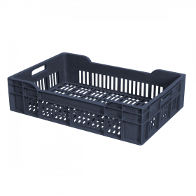 Caisse ajourée 600 x 400 x 135 mm 25 L - gris