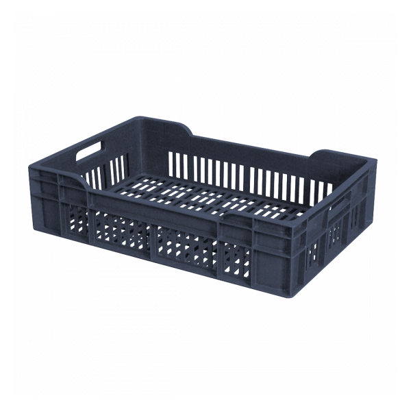 Caisse ajourée 600 x 400 x 135 mm 25 L - gris