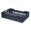 Caisse ajourée 600 x 400 x 135 mm 25 L - gris