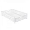 Caisse ajourée 590 x 385 x 120 mm 22 L - blanc