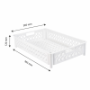 Caisse ajourée 590 x 385 x 120 mm 22 L - blanc