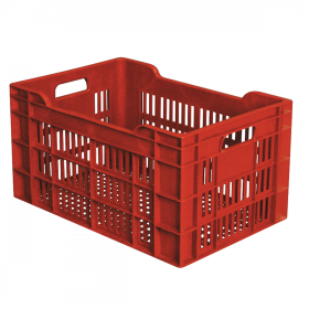Caisse ajourée 550 x 360 x 290 mm 45 L - brique