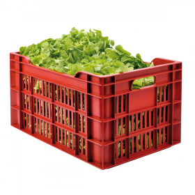 Caisse ajourée 550 x 360 x 290 mm 45 L - brique