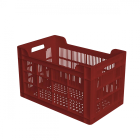 Caisse ajourée 500 x 300 32 L - brique