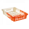 Caisse à viennoiseries bicolore 20 L - ivoire/orange