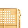 Caisse à viennoiseries ajourée empilable emboîtable 565 x 380 x 320&nbsp;mm - 43 L - beige