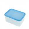 Boîte hermétique transparente 1,2 L + couvercle bleu