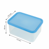 Boîte hermétique transparente 1,2 L + couvercle bleu