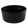 Boîte hermétique ronde noire 1,2 L + couvercle transparent - lot de 10