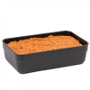 Boîte hermétique rectangulaire noire 0,95 L + couvercle transparent - lot de 10