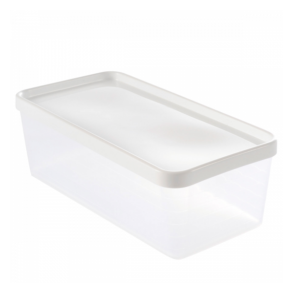 Boîte hermétique 1,2 L + couvercle blanc - lot de 12