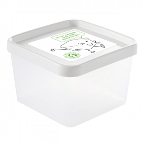 Boîte hermétique 0,6 L + couvercle blanc - lot de 12