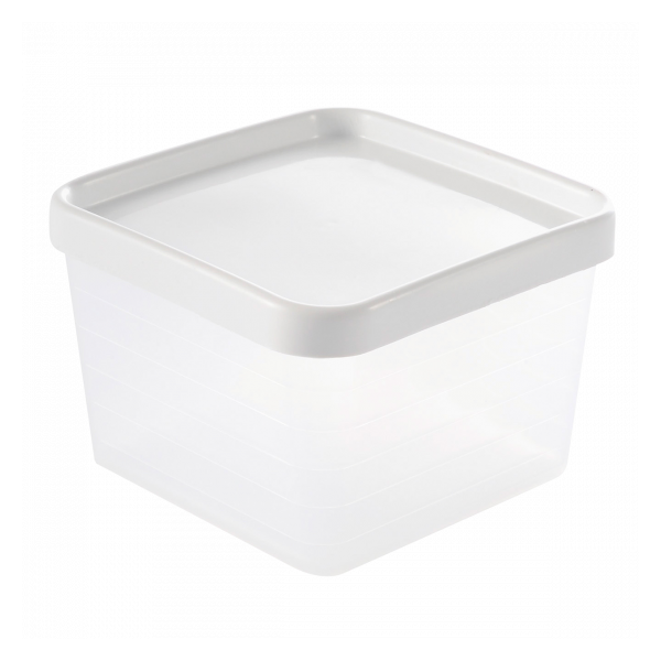Boîte hermétique 0,6 L + couvercle blanc - lot de 12