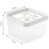 Boîte hermétique 0,6 L + couvercle blanc - lot de 12