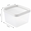 Boîte hermétique 0,6 L + couvercle - transparent