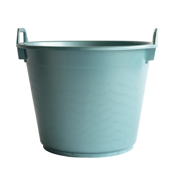 Baquet rond souple avec poignées - 40 L - vert