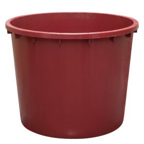 Baquet rond renforcé - 500 L - bordeaux