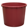 Baquet rond renforcé - 500 L - bordeaux
