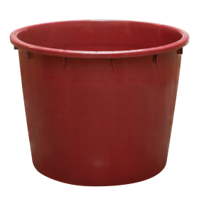 Baquet rond renforcé - 350 L - bordeaux