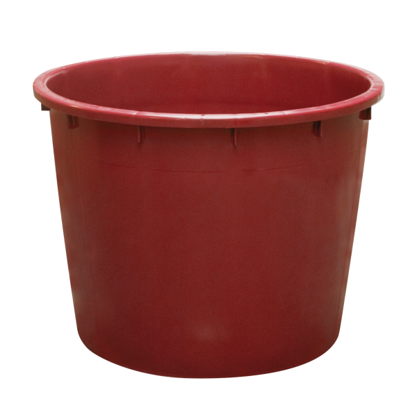 Baquet rond renforcé - 350 L - bordeaux