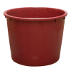 Baquet rond renforcé - 350 L - bordeaux